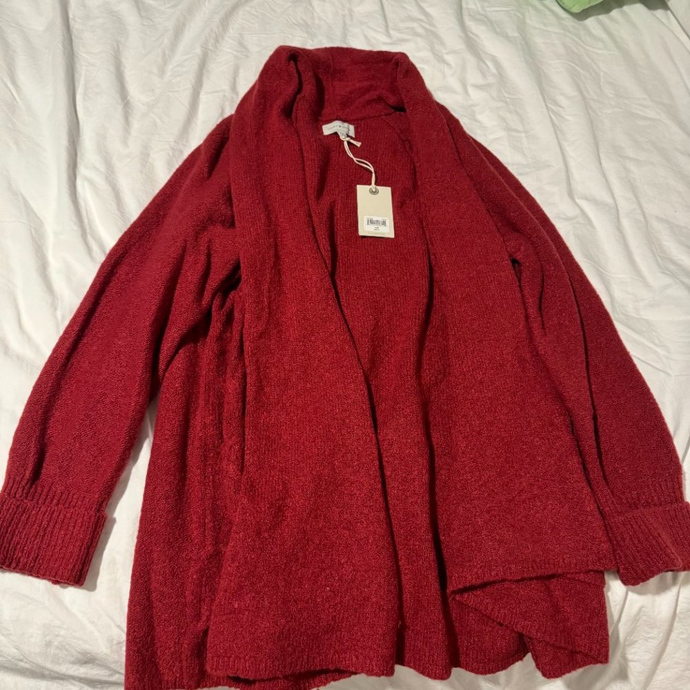 Stunning Red Sweater cardigan NWT